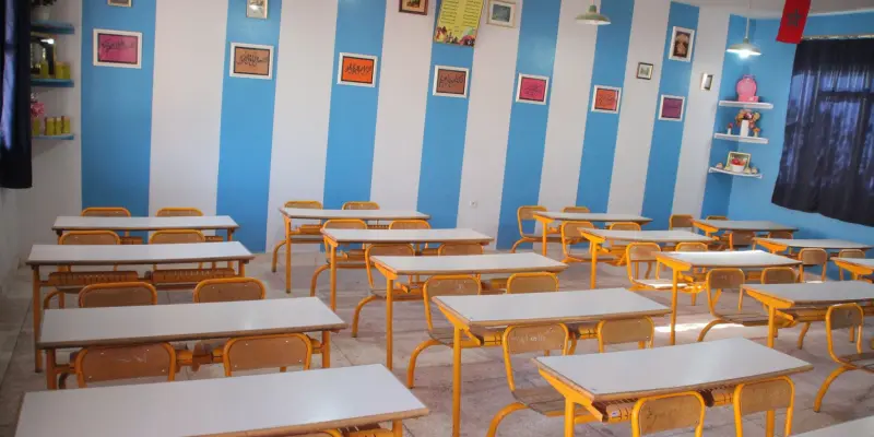 قاعة اختبارات الدورة العادية للامتحان الجهوي الموحد للسنة الأولى بكالوريا